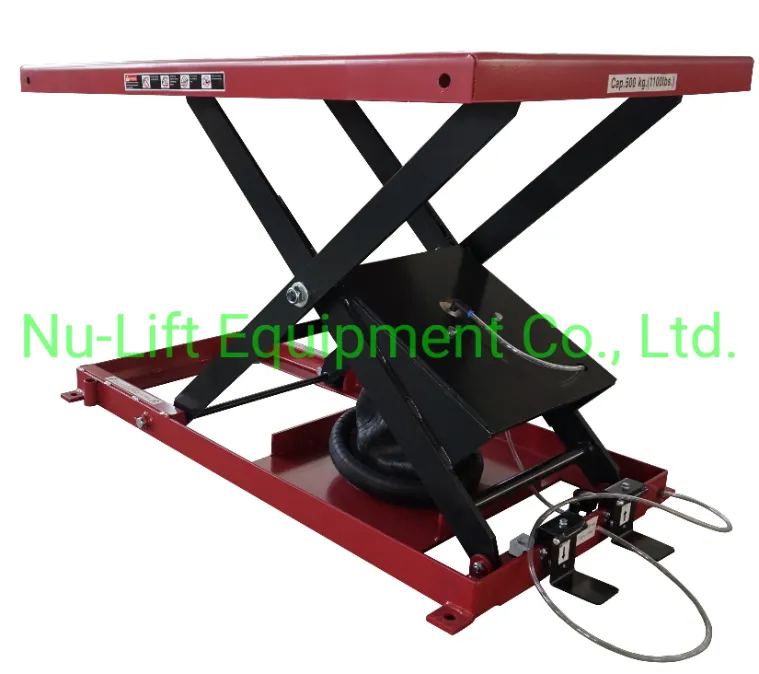 1Ton 2Ton Pneumatic Lift Table