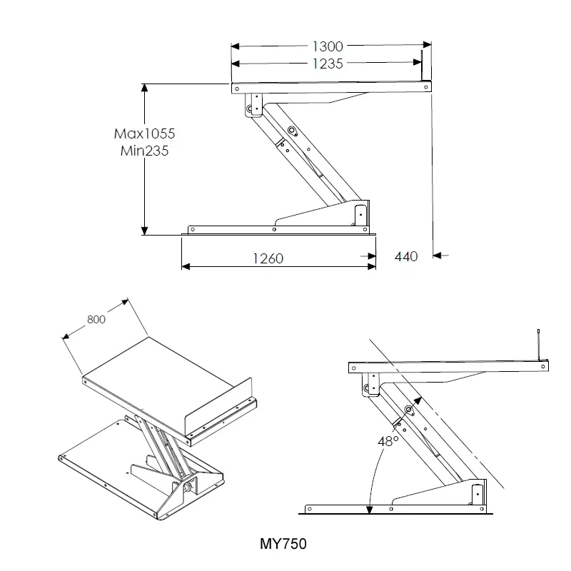 Lift and Tilt Table-MY Series