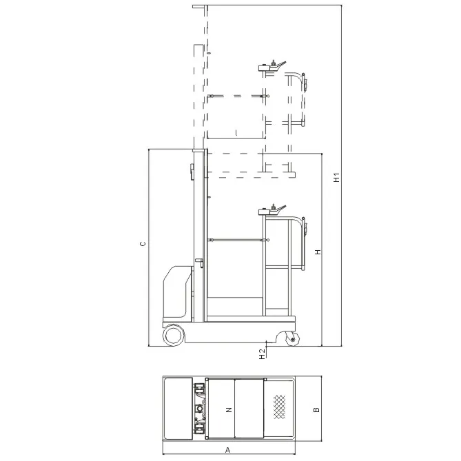 Electric Self-Propelled Order Picker - Fsep3