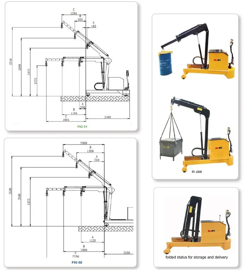 Full Electric Reach Shop Crane-Counter Balance Type