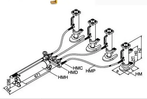 Hydraulic Jack Combination-HMC5/HMC10 Machinery Jacks