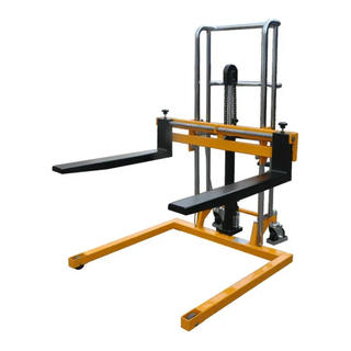 Hydraulic Wide Support Leg Fork Type Lifting Stacker-Pj. W Series