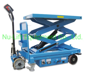 Self-Propelled Electric Hydraulic Scissor Lift Table Truck