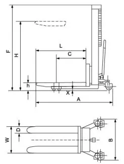 Hydraulic Hand Lifting Stacker with Straddle Leg-Gt Series