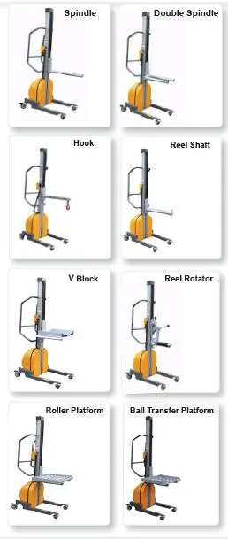 150kgs 1500mm height Low noise Light Duty Stacker Electric Lifter Work Positioner with Longer service life