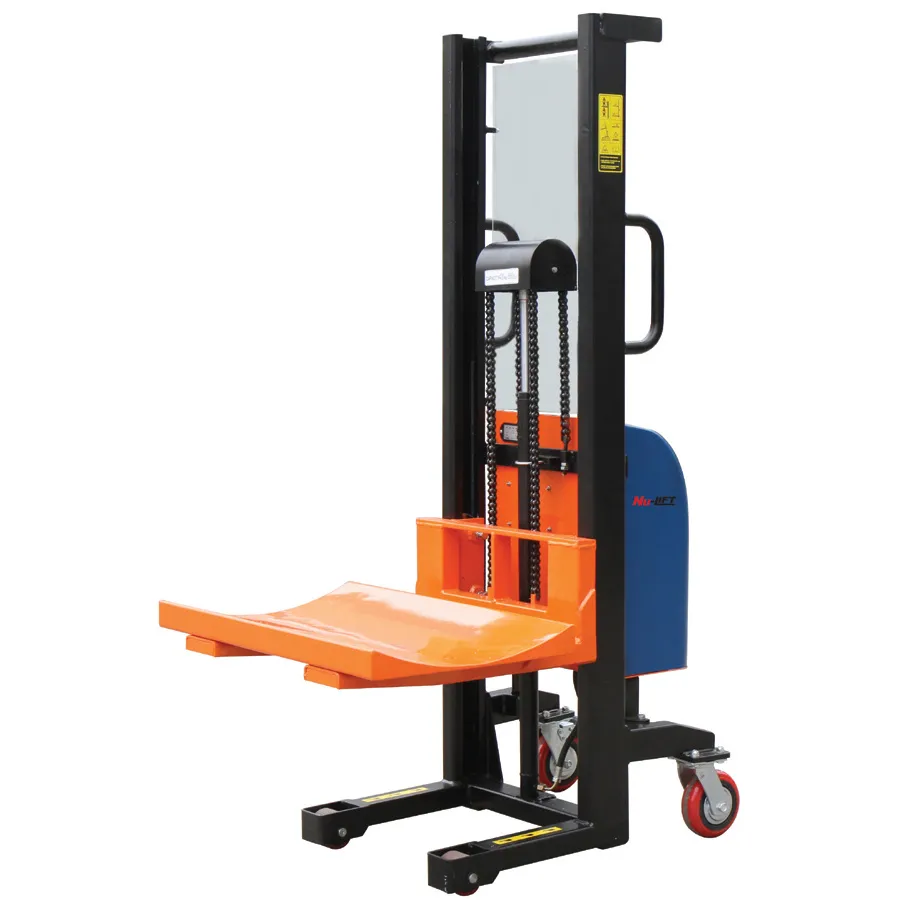 V Shape Plate Hydraulic Electric Roll Lifting Stacker