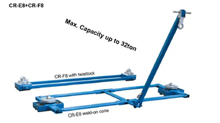 Container Transport Roller Skates-with 8 rollers