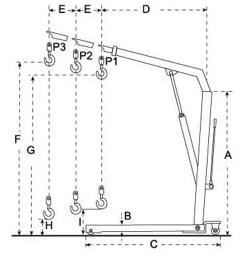 Foldable Shop Crane - Sc B Series