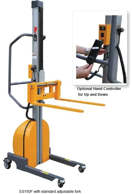 150kgs 1500mm height Low noise Light Duty Stacker Electric Lifter Work Positioner with Longer service life