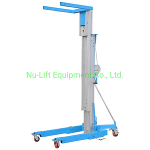 Aluminium Manual Aerial Winch Lifter Work Platform