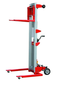 Aluminum Hand Winch Fork Lifting Stacker