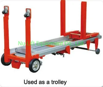 Aluminum Hand Winch Fork Lifting Stacker