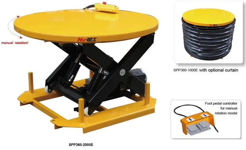 2023 New Hot sale Electric Scissor Rotating Lift Table-SPP360-2000E