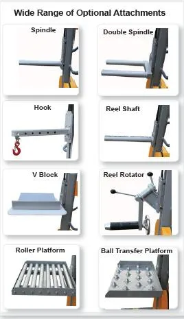 150kgs 1500mm height Low noise Light Duty Stacker Electric Lifter Work Positioner with Longer service life