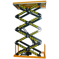 4m high Electric Hydraulic Four Scissors Lifting Platform-Capacity:400Kg,800Kg,1600Kg