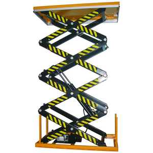 4m high Electric Hydraulic Four Scissors Lifting Platform-Capacity:400Kg,800Kg,1600Kg