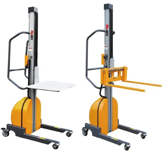 150KGS 250KGS Electric Work Positioners Low noise Light Duty Stacker