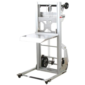 90kg Capacity Mini Alumium Hand Winch Stacker