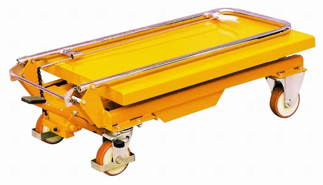 Mobile Manual Hydraulic Scissor Lift Table Cart