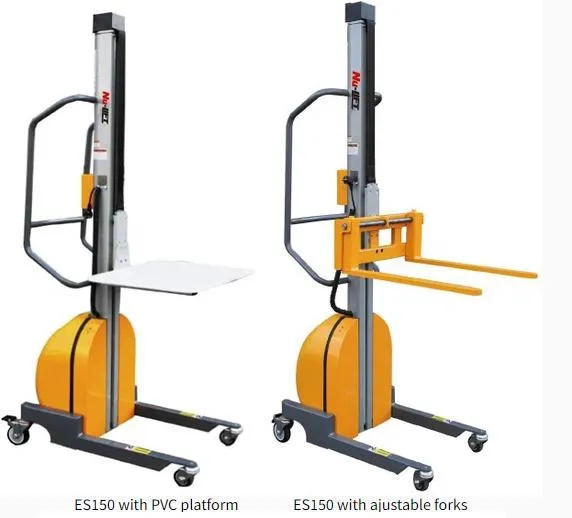 150kgs 1500mm height Low noise Light Duty Stacker Electric Lifter Work Positioner with Longer service life