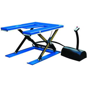 E Shape Low Profile Electric Hydraulic Scissor Lift Table