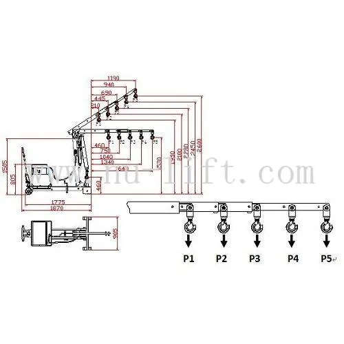 Semi-Electric Counter Balance Shop Crane