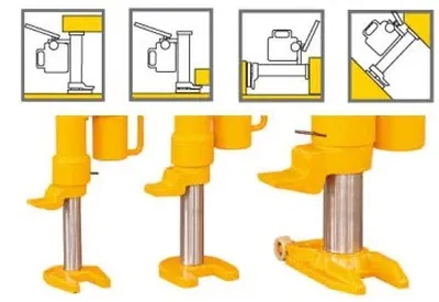 Hydraulic Swivel Toe Jack -HM Series