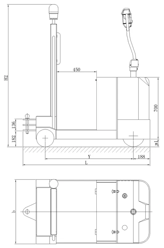 2tonne Capacity Electric Tow Tractor