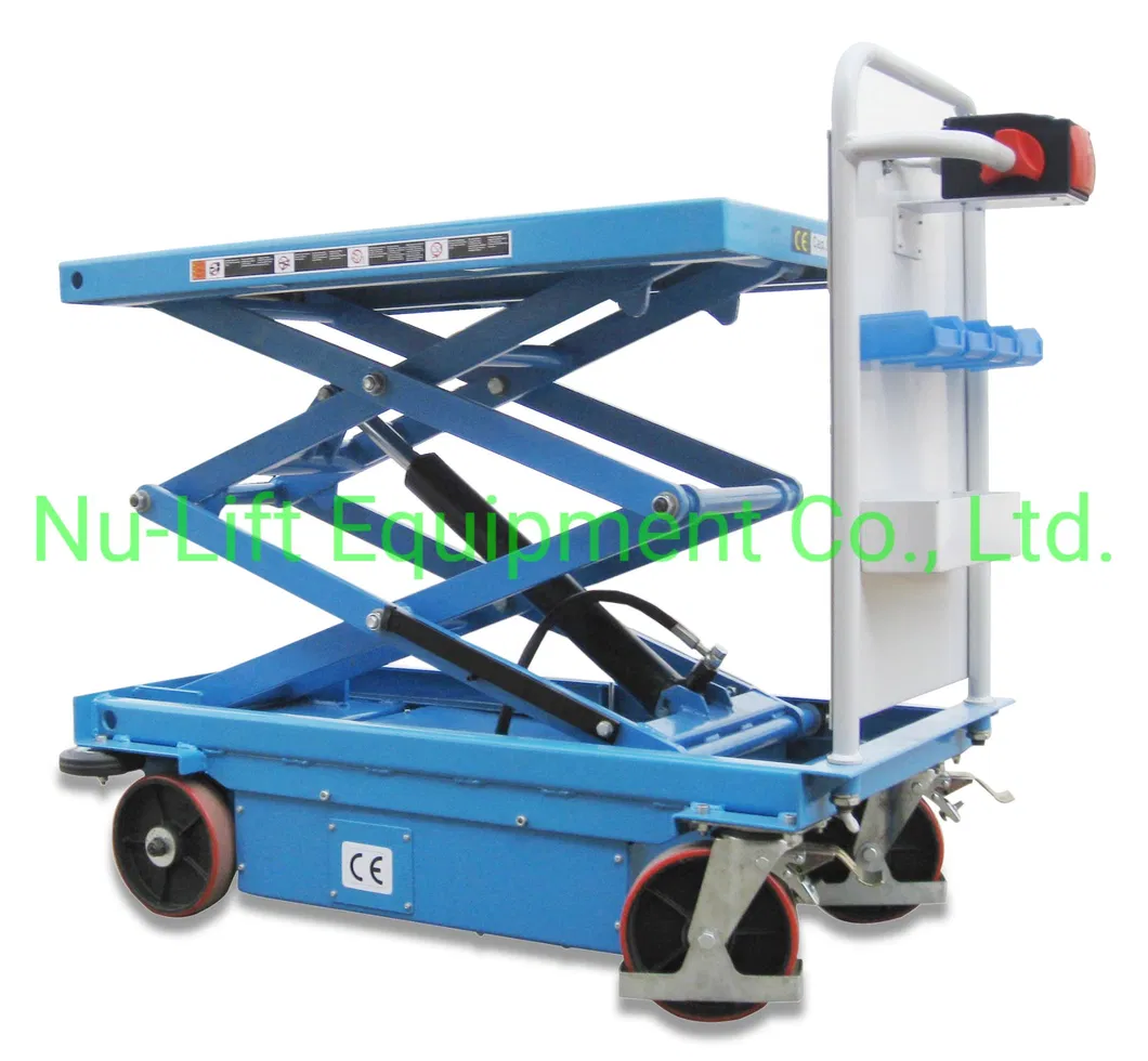 Self-Propelled Electric Hydraulic Scissor Lift Table Truck