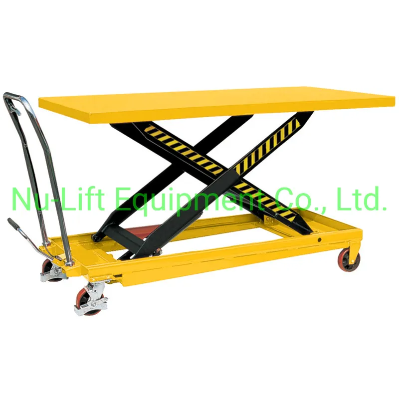 Portable Manual Lift Table Truck