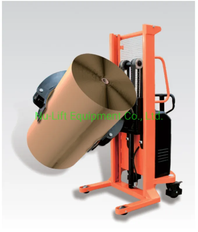 Electric lift and rotate 90 degrees Automatic Clamping Roll Lifter for 300kgs Roll Diameter 600-800mm